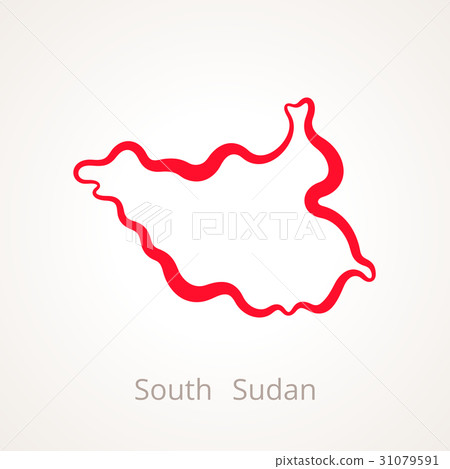South Sudan - Outline Map South Sudan - Outline Map 31079591