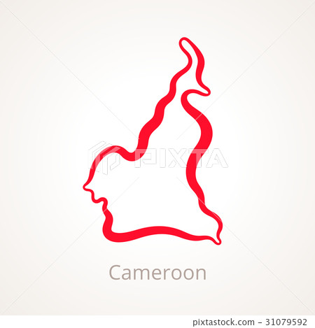 Cameroon - Outline Map 31079592