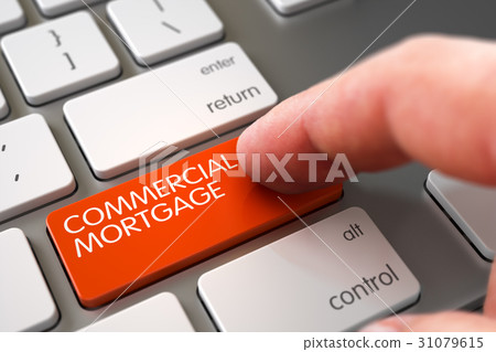 Commercial Mortgage - Metallic Keyboard Concept Commercial Mortgage - Metallic Keyboard Concept 31079615