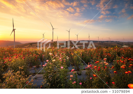 Windmills for electric power production Windmills for electric power production 31079894