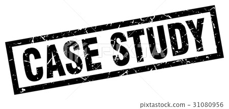 square grunge black case study stamp 31080956