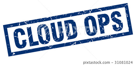 square grunge blue cloud ops stamp square grunge blue cloud ops stamp 31081024