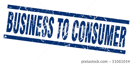 square grunge blue business to consumer stamp square grunge blue business to consumer stamp 31081034