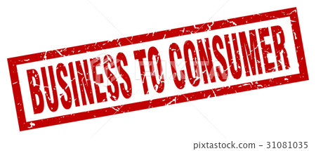 square grunge red business to consumer stamp square grunge red business to consumer stamp 31081035