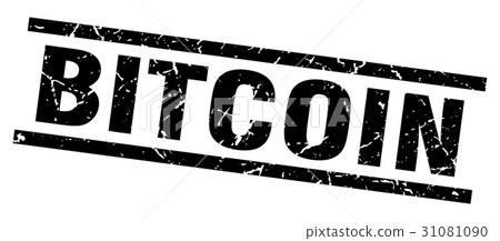 square grunge black bitcoin stamp - Stock Illustration [31081090] - PIXTA