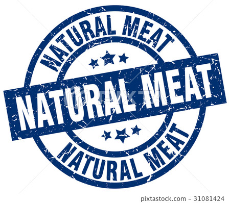 natural meat blue round grunge stamp natural meat blue round grunge stamp 31081424