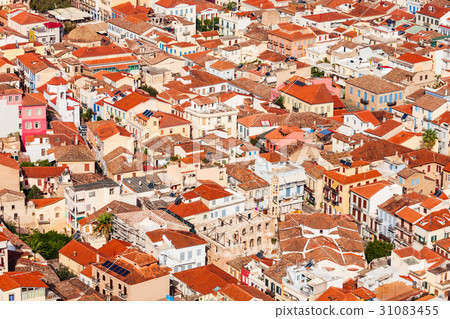 Nafplio aerial close-up view 31083455