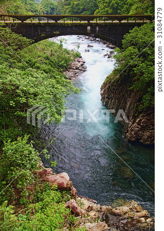 Scenery of river and bridge 31084779