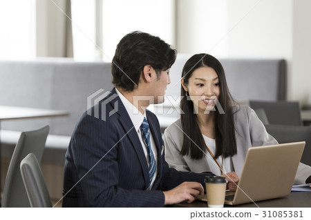 Young president who will meet with a secretary Young president who will meet with a secretary 31085381