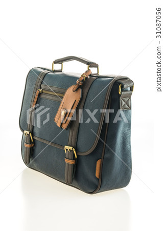 Beautiful men fashion with leather messenger bag 31087056