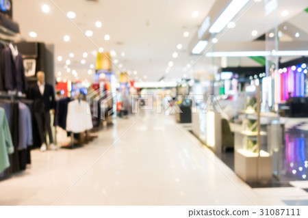 Abstract blur and defocused shopping mall 31087111