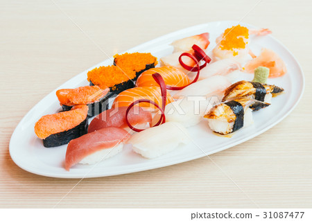 Raw and fresh nigiri sushi Raw and fresh nigiri sushi 31087477