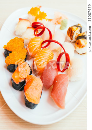 Raw and fresh nigiri sushi Raw and fresh nigiri sushi 31087479
