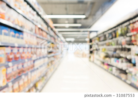 Abstract blur supermarket 31087553