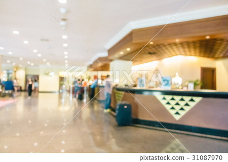 Abstract blur and defocused luxury hotel and lobby interior Abstract blur and defocused luxury hotel and lobby interior 31087970