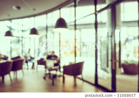 Abstract blur coffee shop interior Abstract blur coffee shop interior 31088657