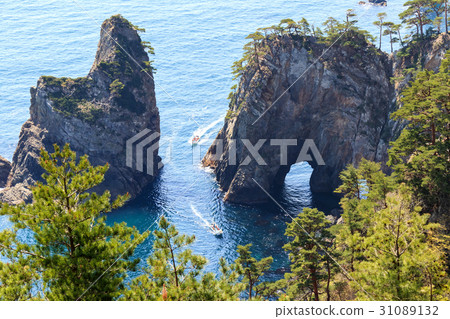 Sanriku Reconstruction National Park Iwate Prefecture cruise tour of the Kitayamasaki cliff Sanriku Reconstruction National Park Iwate Prefecture cruise tour of the Kitayamasaki cliff 31089132