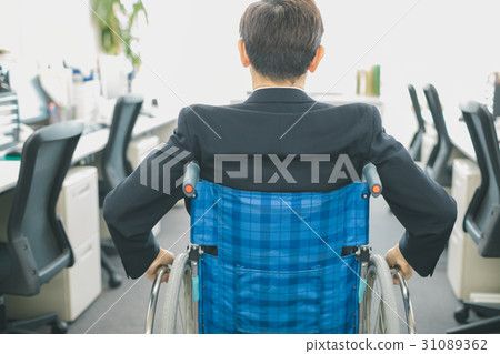 wheelchair, business man, handicapped 31089362