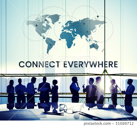 People connected to global communication online community People connected to global communication online community 31089712