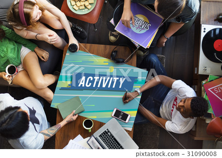 Activity leisure word digital graphic 31090008