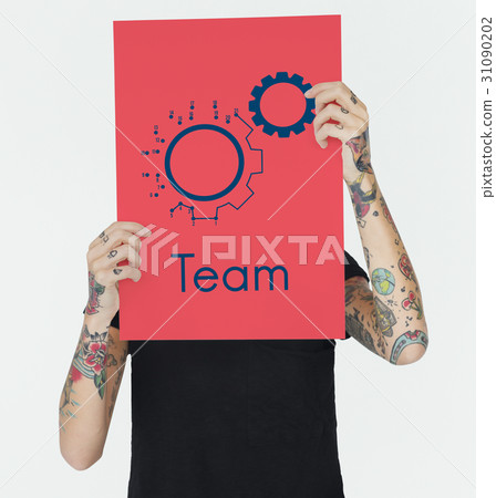 Teamwork Cooperation Collaboration Team Building Icon 31090202