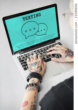 Digital Connection Technology Social Media 31090600