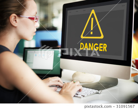 Danger ALert Warning Notification Beeware Reminder Exclamation Concept 31091567