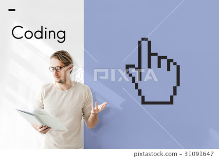 Web design programming hand cursor icon 31091647