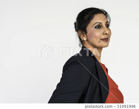 Woman Cheerful Studio Portrait Concept 31091996