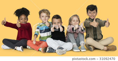 Little Children Friends Thumbs Up Little Children Friends Thumbs Up 31092470