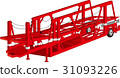 Red carrier car 31093226