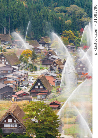 Gifu _ Shirakawago firefighting training 31093790