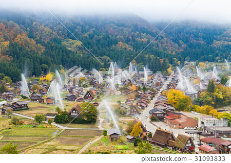 Gifu _ Shirakawago firefighting training 31093833