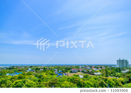 千葉縣一宮町新區的空中拍攝 千葉縣一宮町新區的空中拍攝 31093908