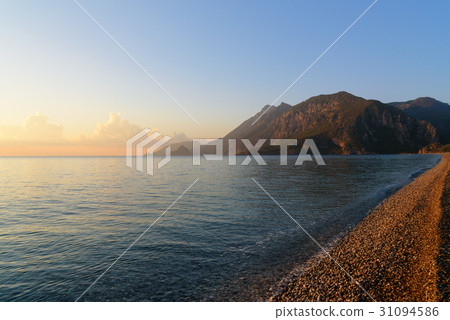 Cirali Olympos beach at sunrise. Turkey Cirali Olympos beach at sunrise. Turkey 31094586