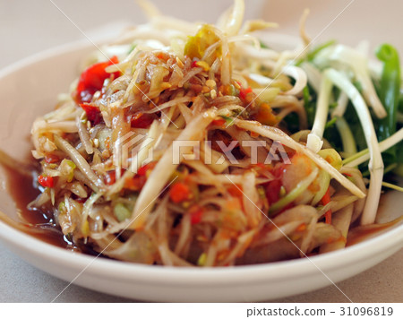 Local LAO Food : Papaya Salad 31096819