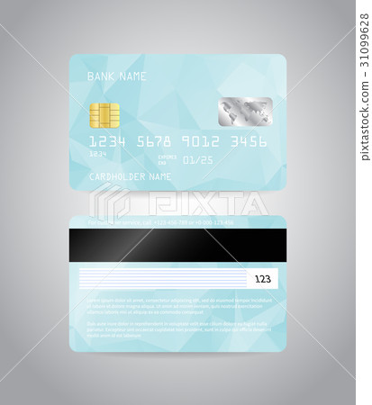 Realistic detailed credit card 31099628