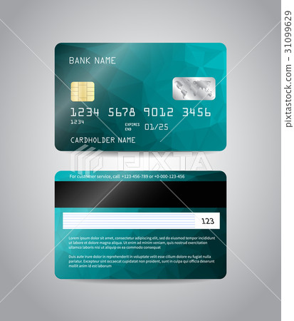 Realistic detailed credit card 31099629
