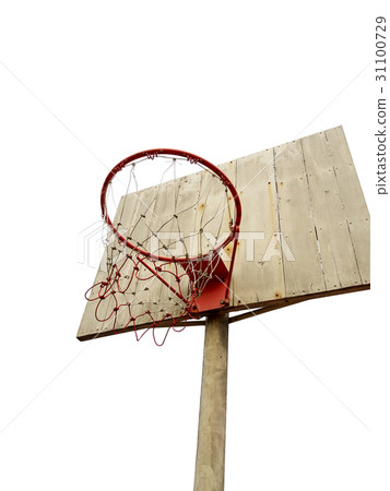 basketball hoop on white background 31100729