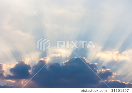 Sky with sunray Sky with sunray 31101397