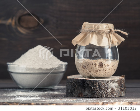 rye sourdough starter and rye flour rye sourdough starter and rye flour 31103012