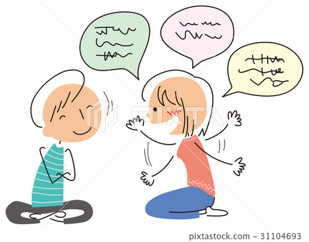 一個男人聽著一個女人帶著微笑的故事 一個男人聽著一個女人帶著微笑的故事 31104693