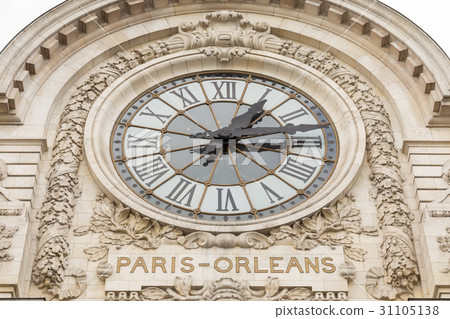 view of wall clock in D'Orsay Museum. D'Orsay - a 31105138