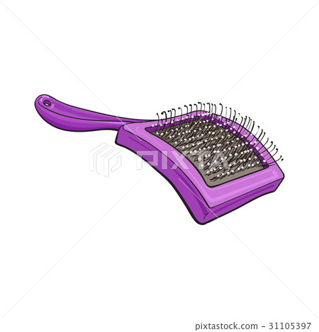 Pet, cat, dog hair brush, grooming accessory 31105397