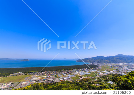 Kamitsu Observatory Karatsu City, View of the rainbow Matsubara 31106200