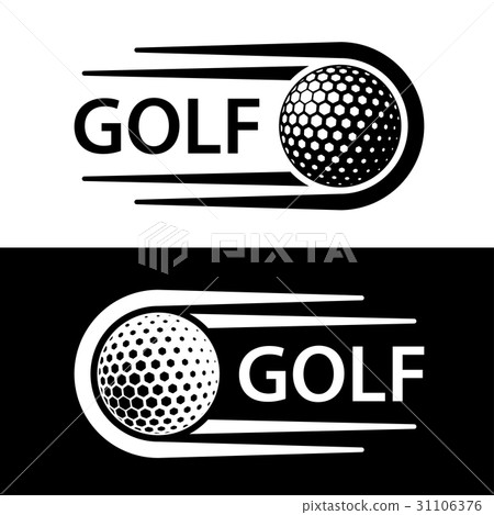golf ball motion line symbol golf ball motion line symbol 31106376