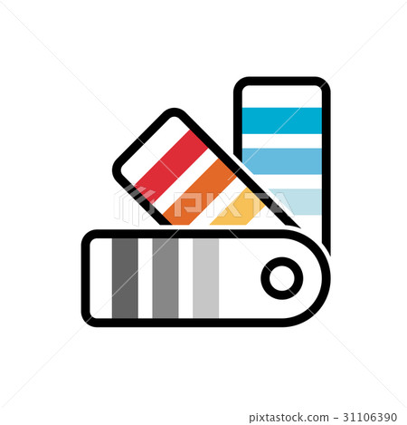 color palette guide picker sampler icon - Stock Illustration [31106390 ...