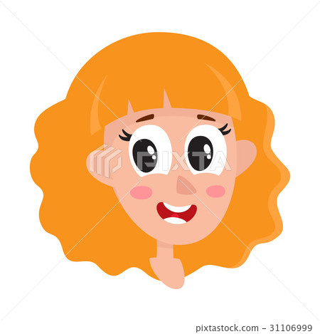 Pretty blonde hair woman, wow facial expression 31106999
