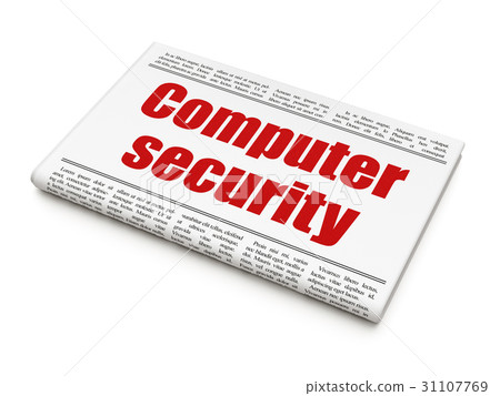 Protection concept: newspaper headline Computer 31107769