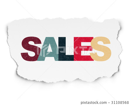 Advertising concept: Sales on Torn Paper 31108568